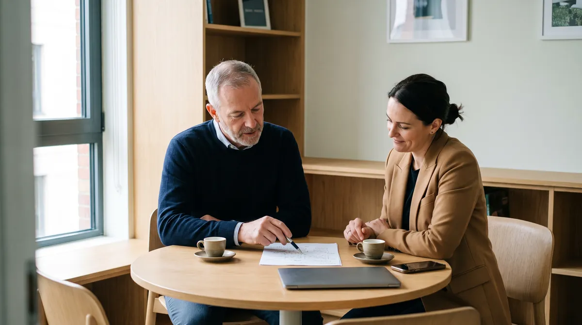 An advisor walks a transformation lead through her rollout plan